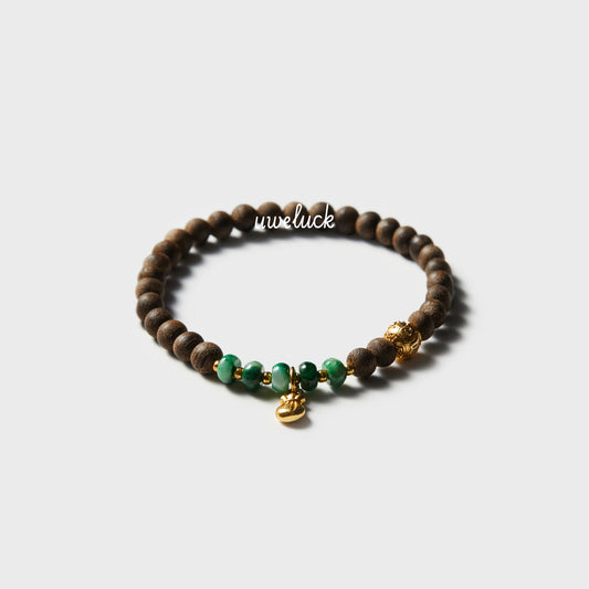 Healthy Energy-Agarwood And Jade Bracelet - UWELUCK