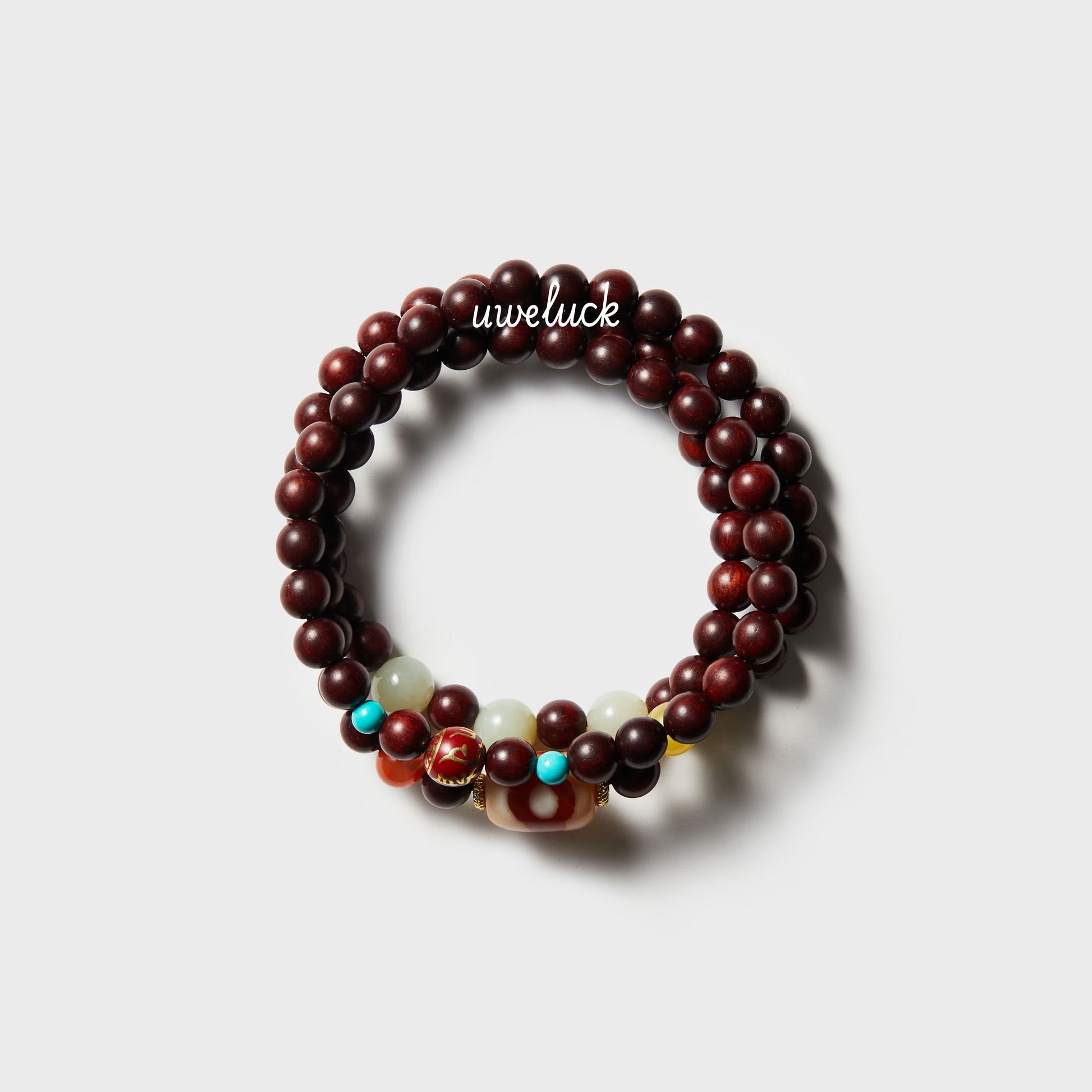 Wisdom Energy-Three-Eye Dzi Bead Bracelet - UWELUCK