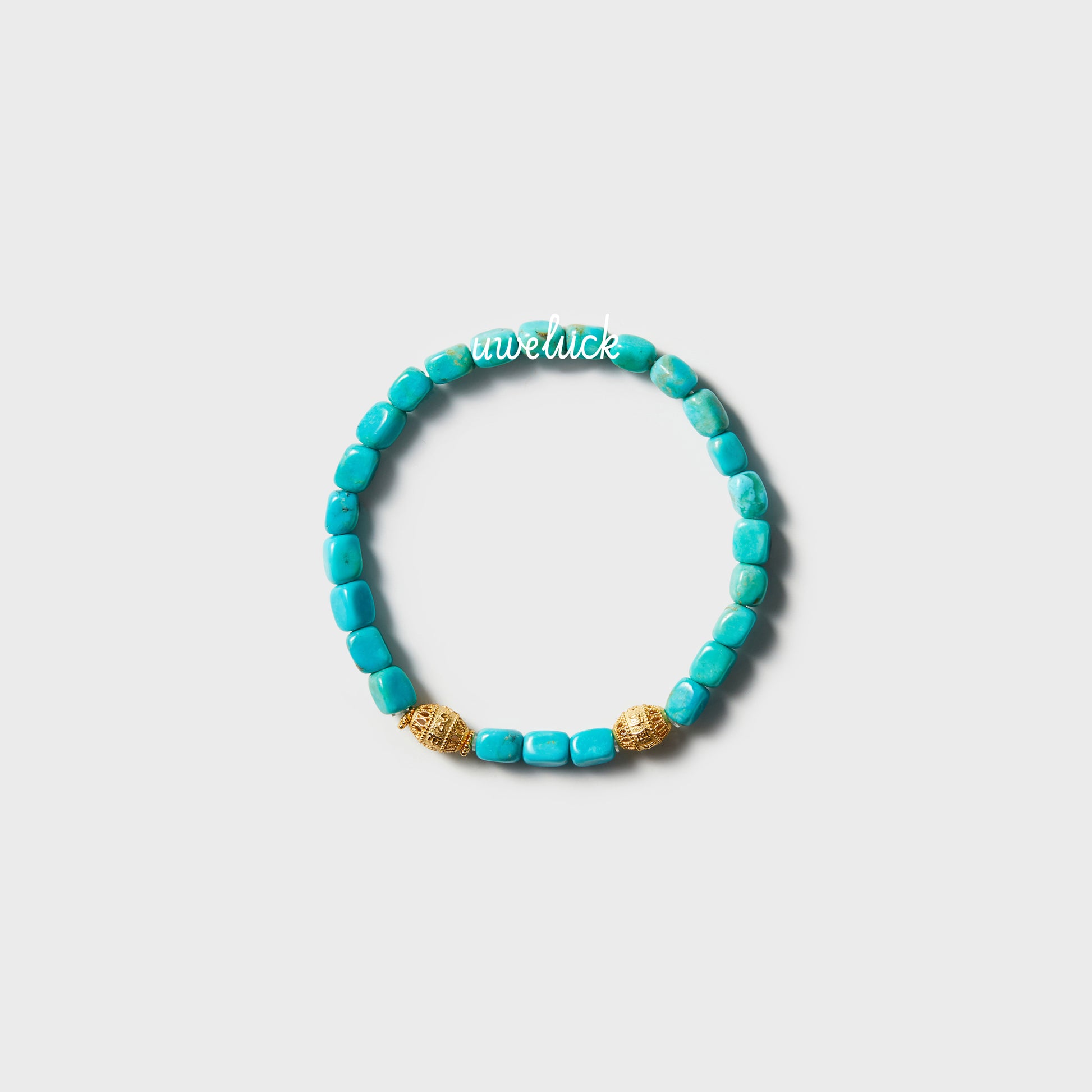 Lucky Energy-Silver And Turquoise Bracelet - UWELUCK