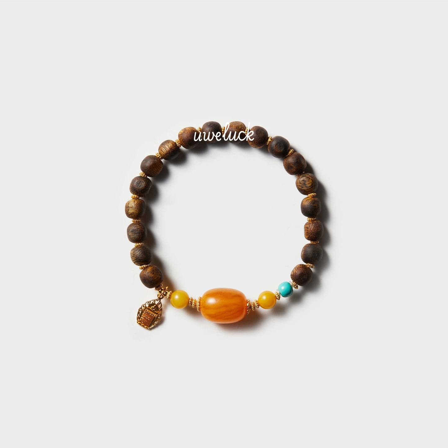 Healthy Energy-Amber And Agarwood Bracelet - UWELUCK