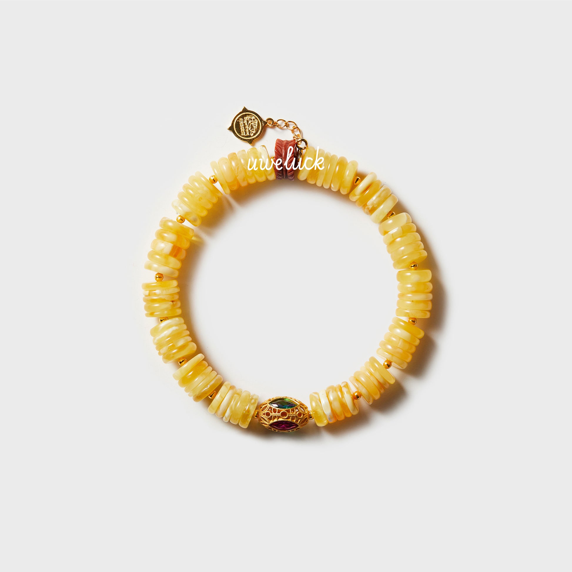 Wealth Energy-Nanhong Agate And Amber Bracelet - UWELUCK