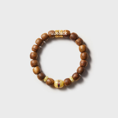 Healthy Energy-Agarwood And Amber Bracelet - UWELUCK