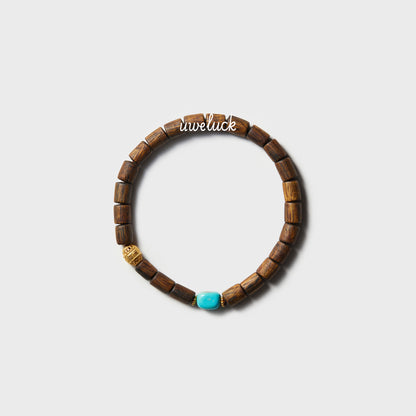 Healthy Energy-Agarwood And Turquoise Bracelet - UWELUCK