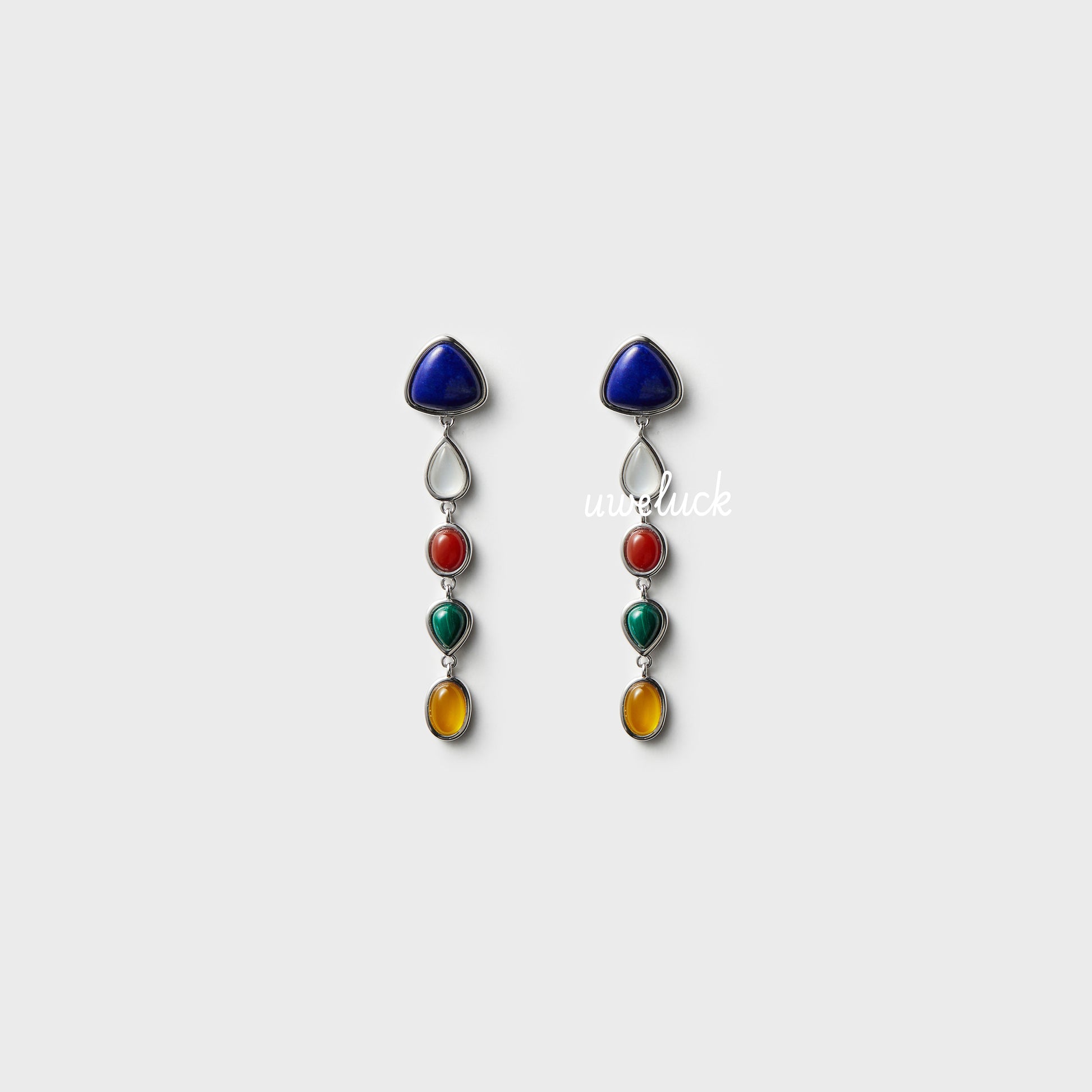 Lucky Energy-Natural Gemstones Earrings - UWELUCK