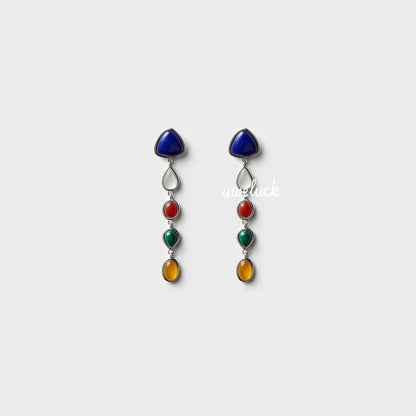 Lucky Energy-Natural Gemstones Earrings - UWELUCK