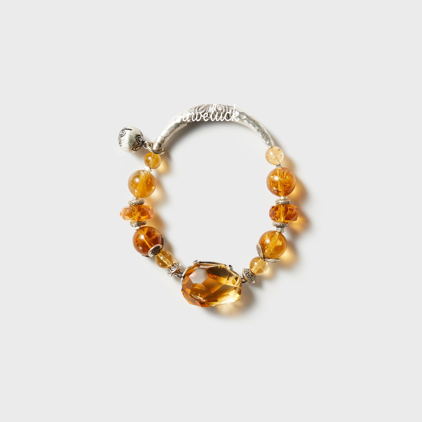 Wealth Energy-Citrine And Smoky Quartz Bracelet - UWELUCK