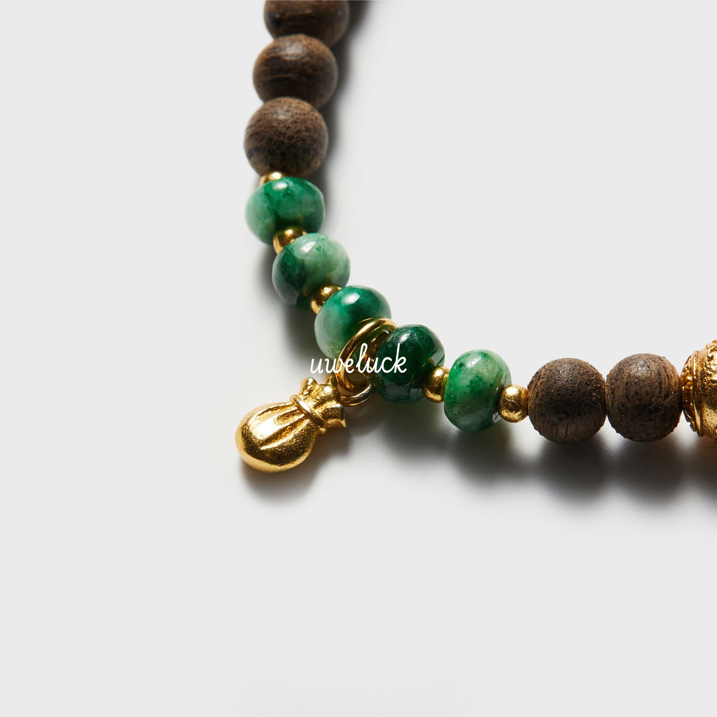 Healthy Energy-Agarwood And Jade Bracelet - UWELUCK