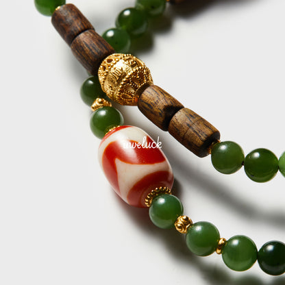 Healthy Energy-Tiger Tooth Tibetan Bead Bracelet - UWELUCK